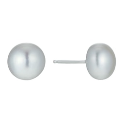 Sterling Silver Cultured Freshwater Pearl 8mm Stud Earrings