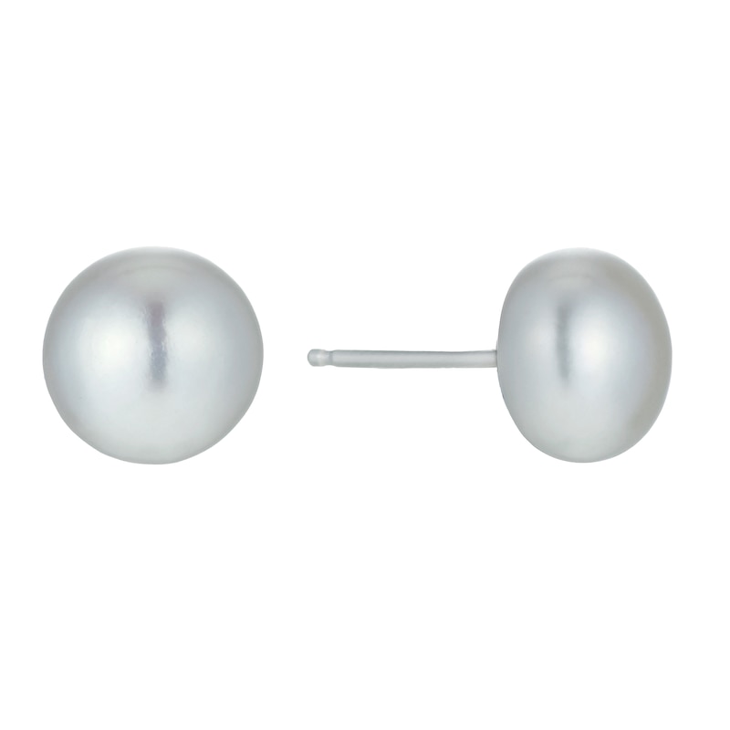 Main Image 1 of Sterling Silver Cultured Freshwater Pearl 8mm Stud Earrings