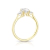 Thumbnail Image 3 of Harriet 14ct Yellow Gold Oval Trilogy 1.25ct Lab Grown Diamond Ring