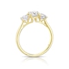 Thumbnail Image 3 of Harriet 14ct Yellow Gold Round Trilogy 1.50ct Lab Grown Diamond Ring