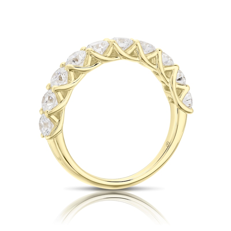 Main Image 3 of Harriet 14ct Yellow Gold Eternity 1.50ct Lab Grown Diamond Ring