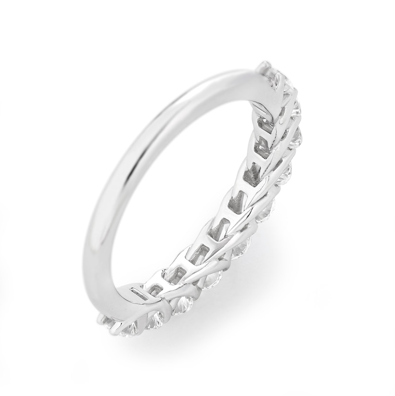Main Image 4 of Harriet 14ct White Gold Eternity 1ct Lab Grown Diamond Ring