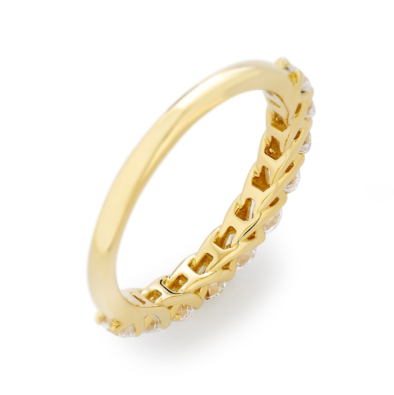 Main Image 4 of Harriet 14ct Yellow Gold Eternity 1ct Lab Grown Diamond Ring
