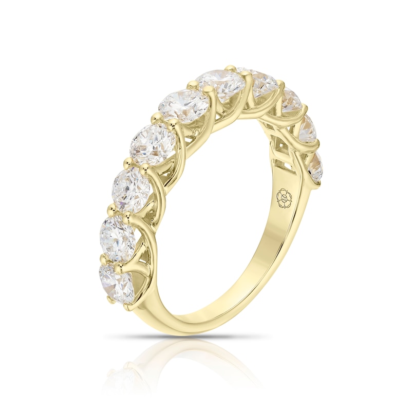 Main Image 2 of Harriet 14ct Yelow Gold Eternity 2ct Lab Grown Diamond Ring