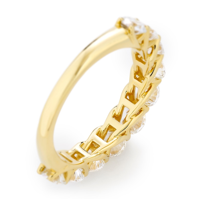 Main Image 4 of Harriet 14ct Yelow Gold Eternity 2ct Lab Grown Diamond Ring