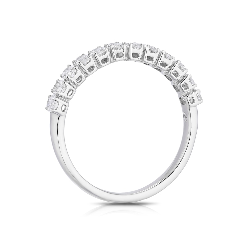 Main Image 3 of Harriet 14ct White Gold Oval Eternity 0.75ct Lab Grown Diamond Ring