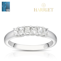 Harriet 14ct White Gold Radiant Eternity 0.50ct Lab Grown Diamond Ring