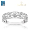Thumbnail Image 1 of Harriet 14ct White Gold Emerald & Round Cut Triple Row Eternity 0.75ct Lab Grown Diamond Ring