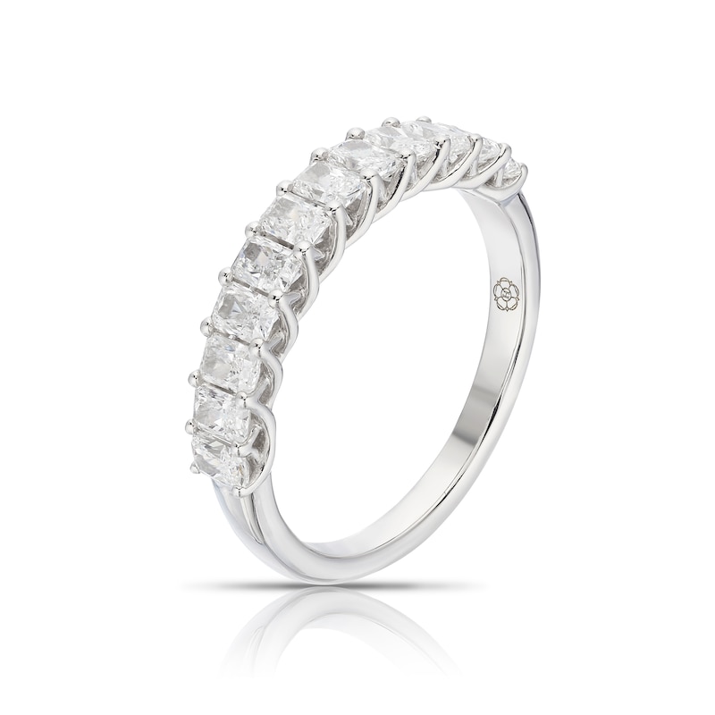 Main Image 2 of Harriet 14ct White Gold Radiant Eternity 1ct Lab Grown Diamond Ring