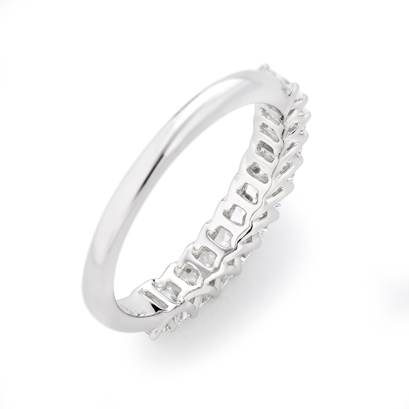 Main Image 4 of Harriet 14ct White Gold Radiant Eternity 1ct Lab Grown Diamond Ring