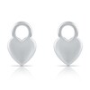 Thumbnail Image 1 of HS Edit LOVE & LOCKS Sterling Silver Heart Shaped Earring Charms