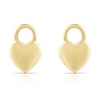 Thumbnail Image 1 of HS Edit LOVE & LOCKS Sterling Silver Gold Plated Heart Earring Charms