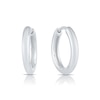 Thumbnail Image 1 of HS Edit LOVE & LOCKS Sterling Silver 12mm Hoop Earrings