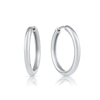 Thumbnail Image 1 of HS Edit LOVE & LOCKS Sterling Silver 18mm Hoop Earrings