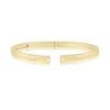 Thumbnail Image 2 of HS Edit LOVE & LOCKS Sterling Silver Gold Plated & Cubic Zirconia Hinge Bangle