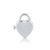 Thumbnail Image 1 of HS Edit LOVE & LOCKS Sterling Silver Plain Heart Padlock Charm