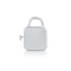 Thumbnail Image 1 of HS Edit LOVE & LOCKS Sterling Silver Plain Square Padlock Charm