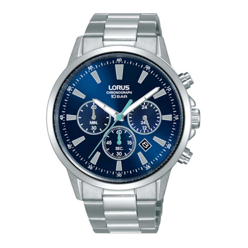Main Image 1 of Lorus Men's Blue Dial Chronograph Stainless Steel Bracelet Watch