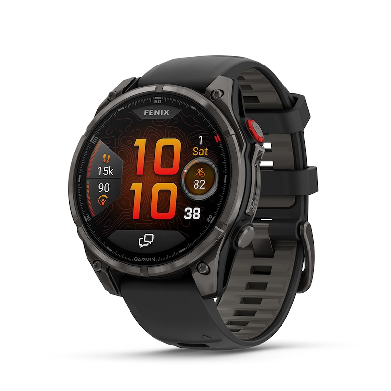 Main Image 1 of Garmin Fenix 8 Pro 47mm AMOLED Display Black Silicone Strap Smartwatch