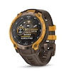 Thumbnail Image 1 of Garmin Instinct Crossover AMOLED Bronze Sunburst Dial Cocoa Silicone Strap Watch