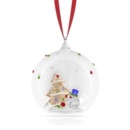 Swarovski Holiday Cheers Tree and Snowman Ball Ornament