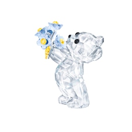 Swarovski Kris Bear Forget-Me-Not Crystal Figurine