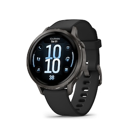 Garmin Venu 4 Multi-Colour Dial 41mm Slate Bezel  Black Silicone Strap Watch