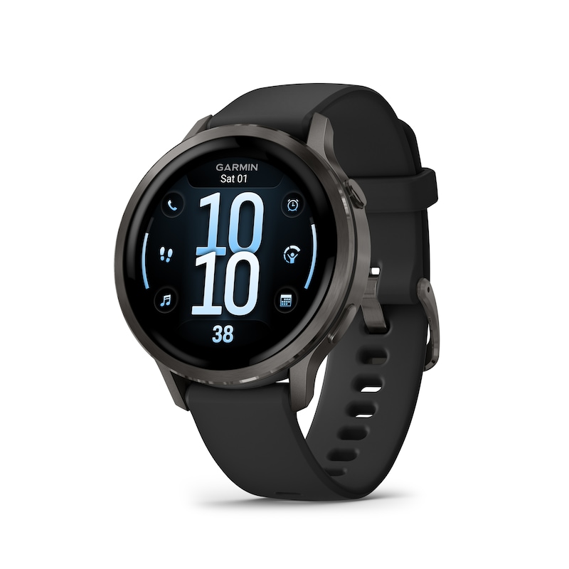 Main Image 1 of Garmin Venu 4 Multi-Colour Dial 41mm Slate Bezel  Black Silicone Strap Watch