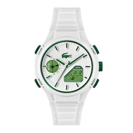 Lacoste Men's LC33 White Dial & White Silicone Strap Watch