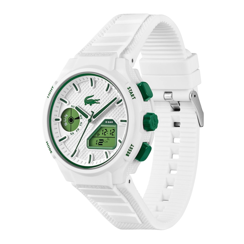 Main Image 2 of Lacoste Men's LC33 White Dial & White Silicone Strap Watch