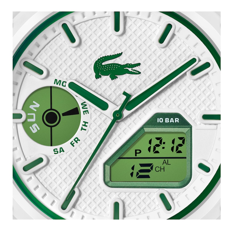 Main Image 4 of Lacoste Men's LC33 White Dial & White Silicone Strap Watch
