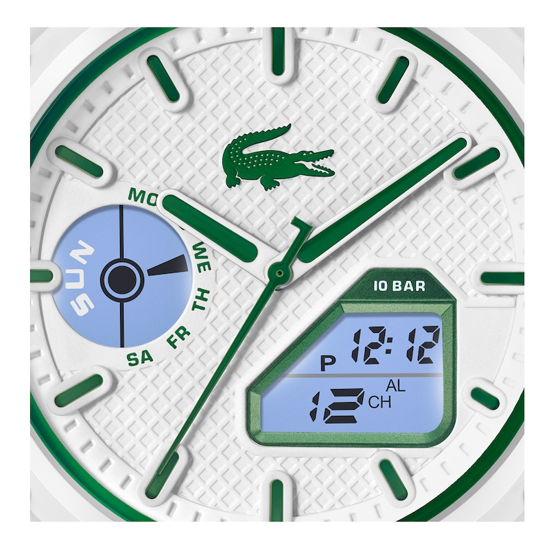 Main Image 6 of Lacoste Men's LC33 White Dial & White Silicone Strap Watch