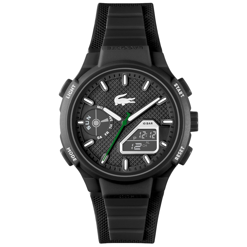Main Image 1 of Lacoste Men's LC33 Black Dial Black Silicone Strap Watch
