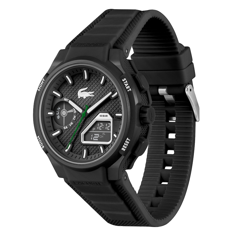 Main Image 2 of Lacoste Men's LC33 Black Dial Black Silicone Strap Watch