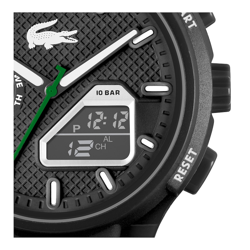 Main Image 4 of Lacoste Men's LC33 Black Dial Black Silicone Strap Watch