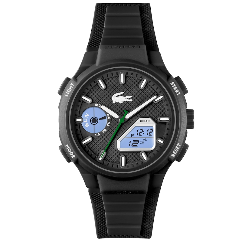 Main Image 5 of Lacoste Men's LC33 Black Dial Black Silicone Strap Watch