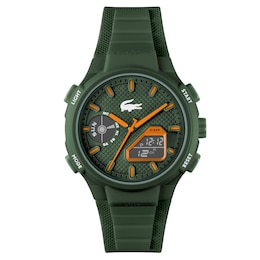 Lacoste Men's LC33 Green Dial & Green Silicone Strap Watch