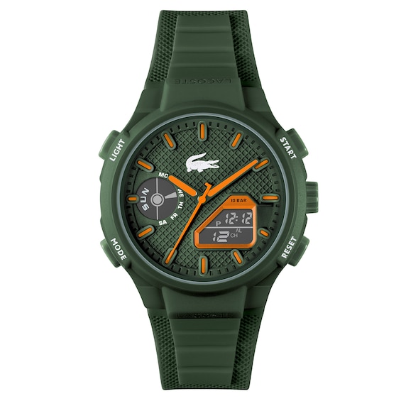 Lacoste Watch LC33 Collection Analog-Digital Multifunction Quartz Watch with Silicone Bracelet - Available for Men and Women - Image 3