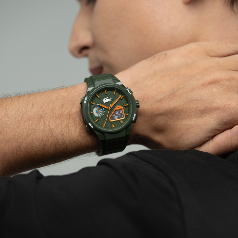 Main Image 4 of Lacoste Men's LC33 Green Dial & Green Silicone Strap Watch