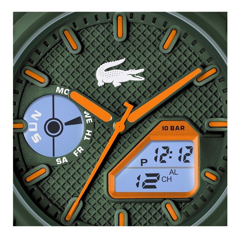 Main Image 6 of Lacoste Men's LC33 Green Dial & Green Silicone Strap Watch