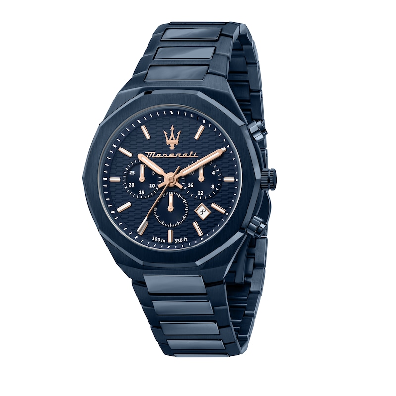 Main Image 1 of Maserati Stile Chronograph Blue Dial & Blue Stainless Steel Bracelet Watch