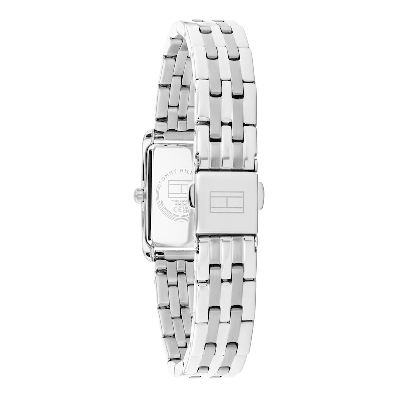 Main Image 3 of Tommy Hilfiger Women's 22mm Teal Dial Luxury Inspired Stainless Steel Mini Tank Watch