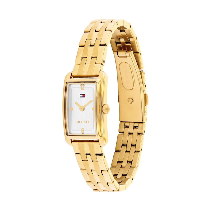 Main Image 2 of Tommy Hilfiger Women's 22mm Gold Tone Luxury Inspired Mini Tank Watch