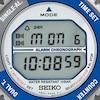 Thumbnail Image 4 of Seiko Men's Grey Dial Blue & Grey Digital Silver-Tone Stainless Steel Bracelet Watch