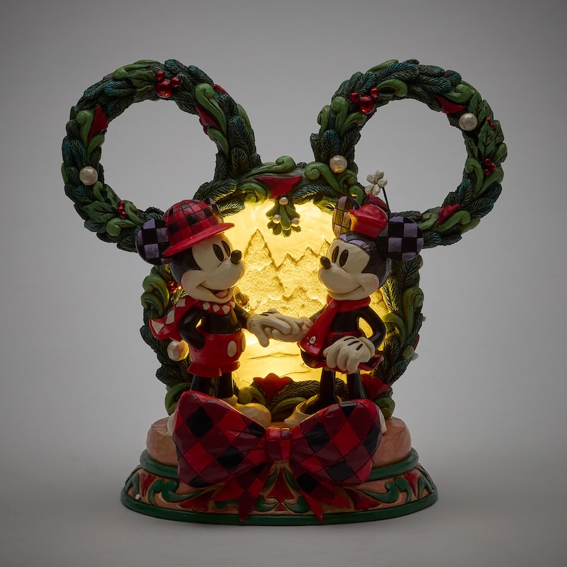 Main Image 2 of Disney Magical Winter Moments Mickey & Minnie Diorama Ornament