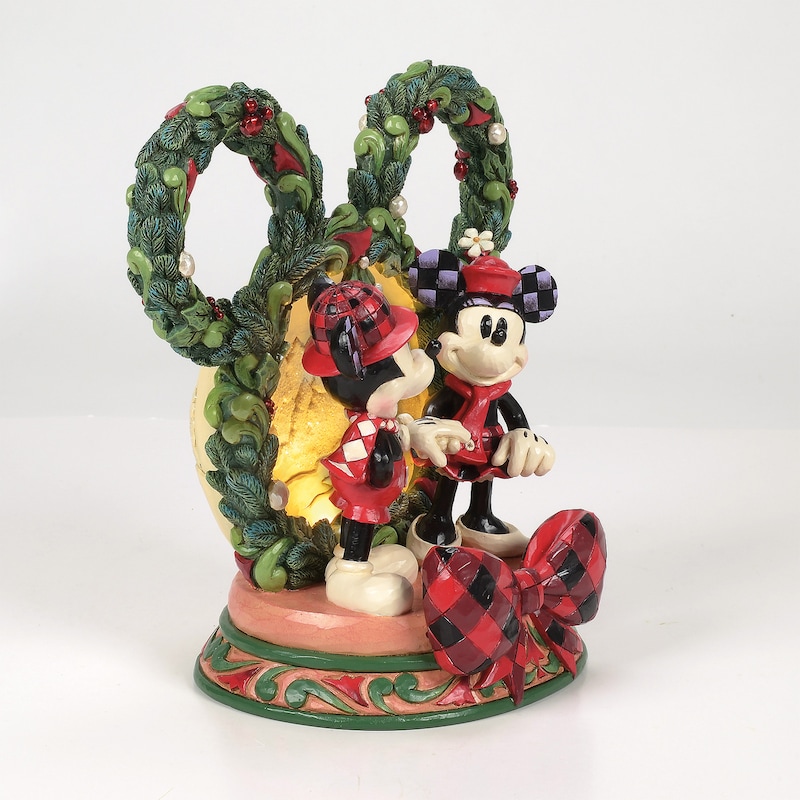 Main Image 3 of Disney Magical Winter Moments Mickey & Minnie Diorama Ornament