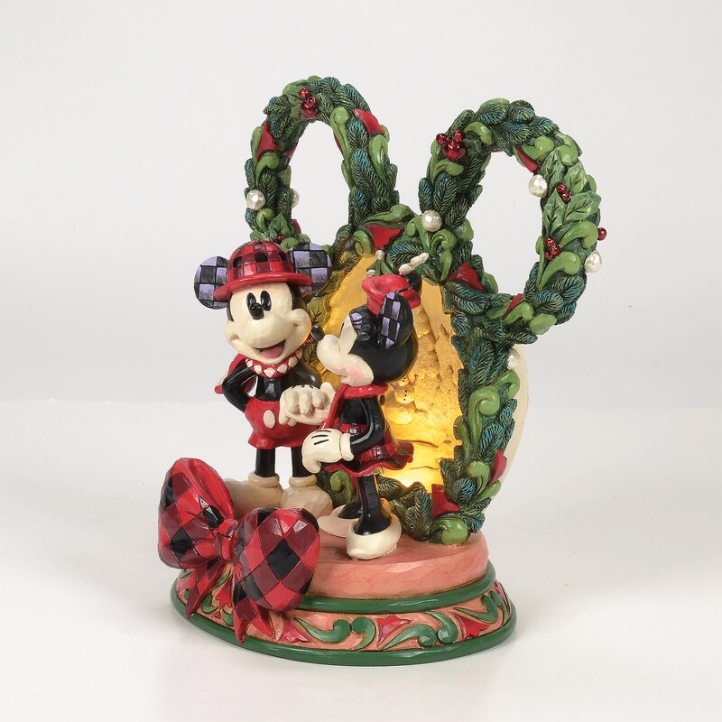 Main Image 5 of Disney Magical Winter Moments Mickey & Minnie Diorama Ornament