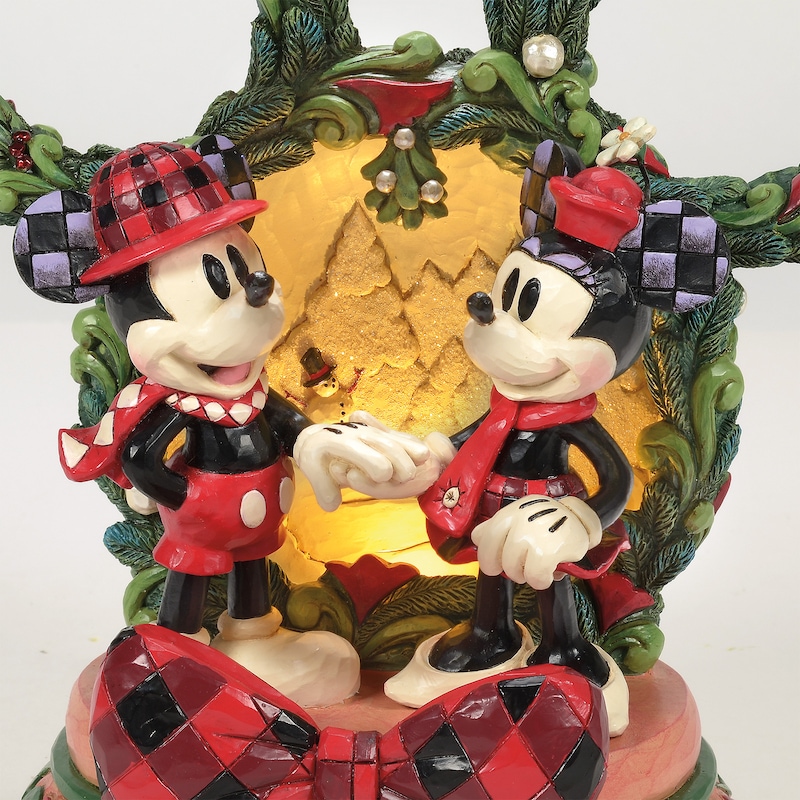 Main Image 6 of Disney Magical Winter Moments Mickey & Minnie Diorama Ornament