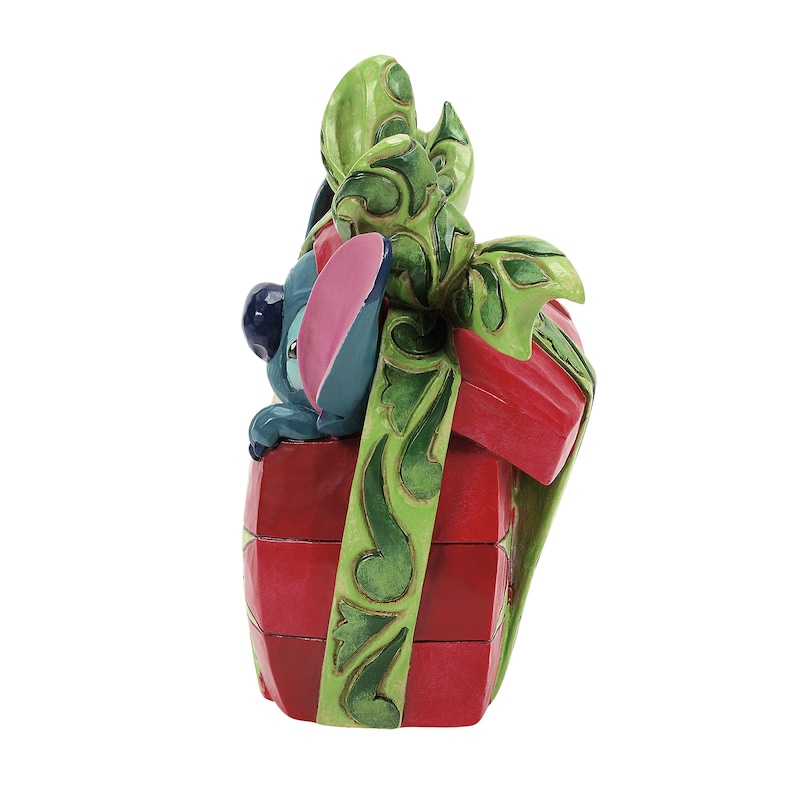 Main Image 2 of Disney Holiday Mischief Stitch Tearing into Christmas Present Ornament