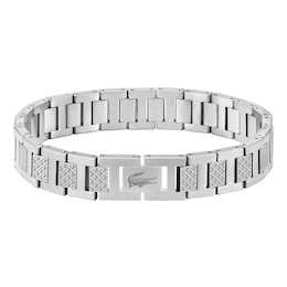 Lacoste Men's Metropole Stainless Steel H-Link Bracelet - 7.5"